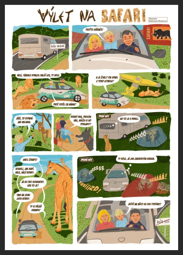 Komiks na přání - Výlet na safari